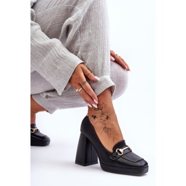 Modische Lederpumps Black Rouse schwarz 2