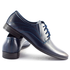 Olivier Herrenlederschuhe 256 Marineblau 3