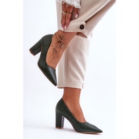 Klassische High Heel Pumps Dunkelgrün Odessa 1