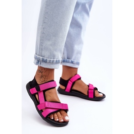 Damen-Sportsandalen 4F 4FSS23FSANF014-55S Fuchsia rosa 1