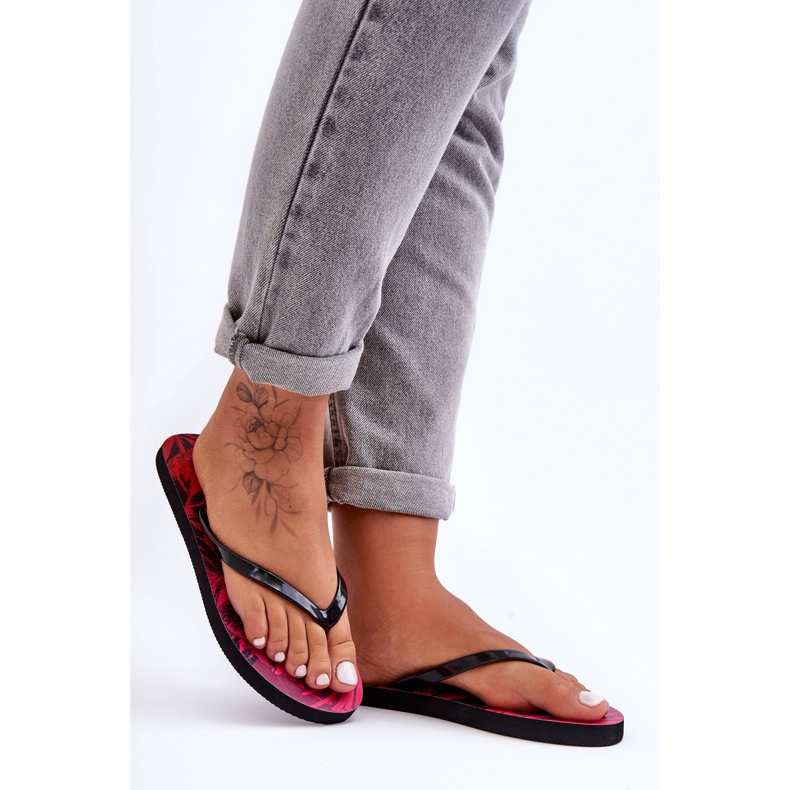 Klassische Flip-Flops 4F 4FSS23FFLIF060-90S Schwarz und Pink 1
