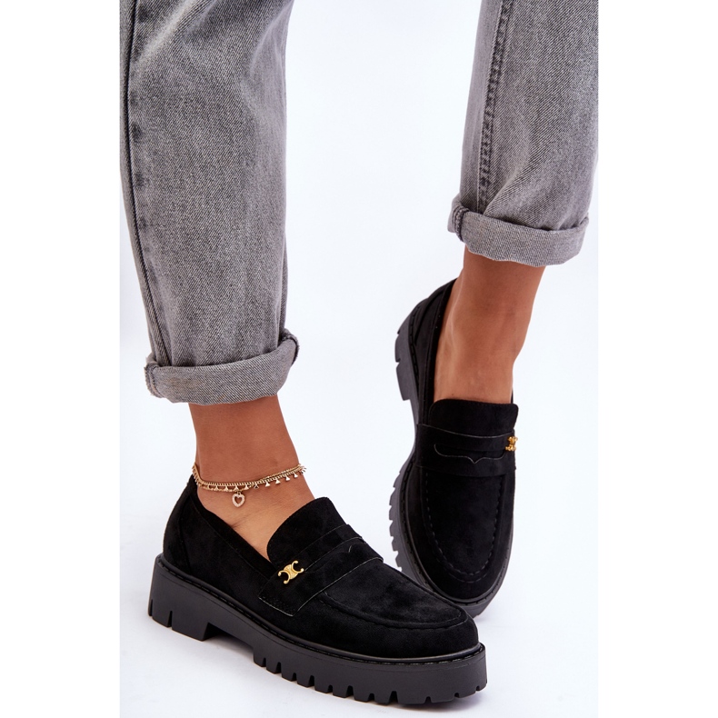 PS1 Wildleder-Loafer mit schwarzer Esperta-Dekoration 2