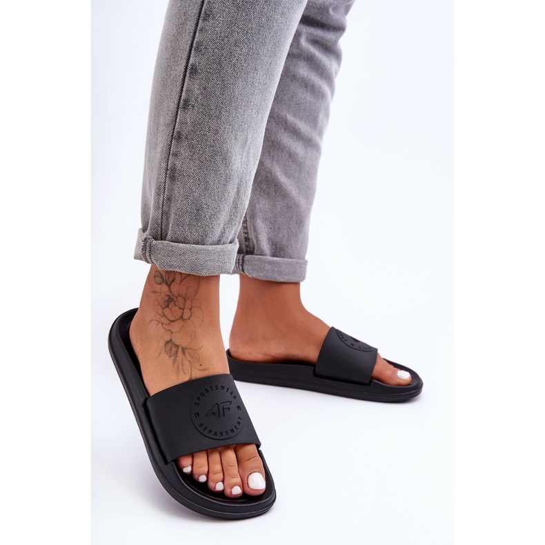 Sporthausschuhe für Damen 4F 4FSS23FFLIF069-72S Schwarz 2