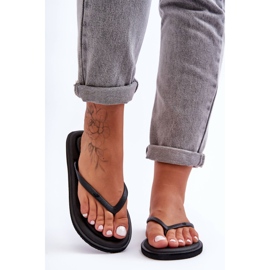 Klassische Damen-Flip-Flops 4F 4FSS23FFLIF067-20S Schwarz 1