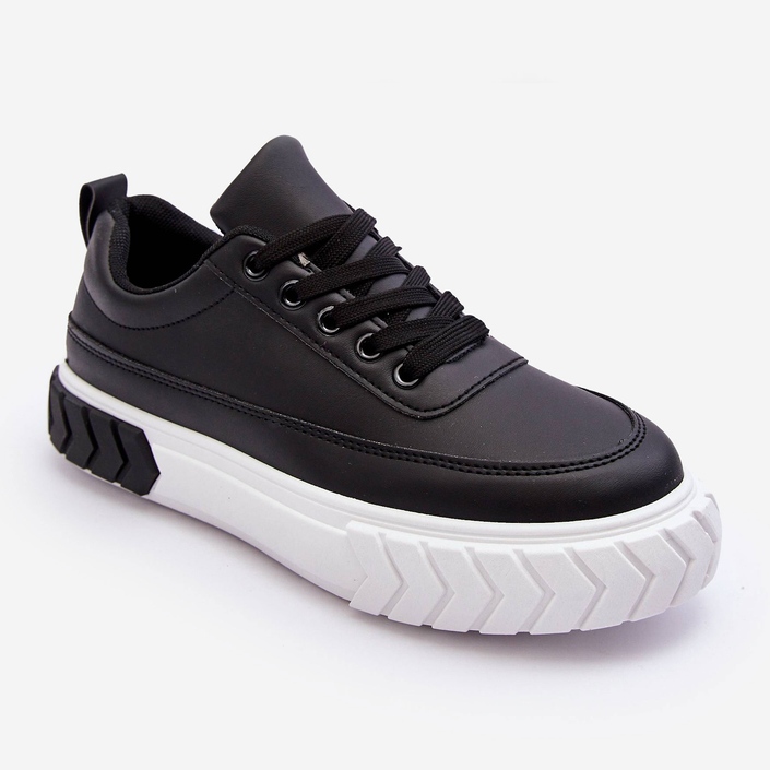 PG1 Klassische Plateau-Sneaker in Schwarz und Weiß von Nannzie 1