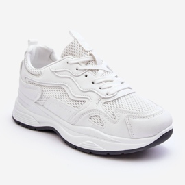 PG1 Damen Sportschuhe Plateau Sneakers Weiß Lomare 1