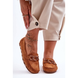 PG1 Flache Wildleder-Loafer für Damen in Braun Appia 1