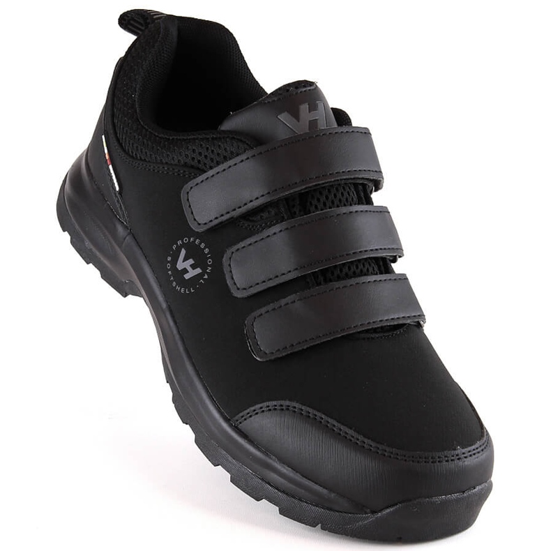 Potocki Trekking-Sport-Softshell-Schuhe mit Klettverschluss in Schwarz von Vanhorn 1