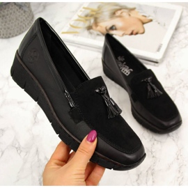 Rieker W RKR395 schwarze Keilschuhe 1