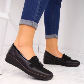 Rieker W RKR395 schwarze Keilschuhe 2