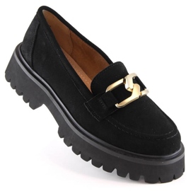 Filippo Leder-Wildleder-Plateauschuhe W PAW459A schwarz 1