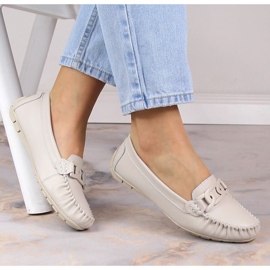 Damen-Lederschuhe Filippo DP4547 Beige 2