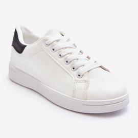 Klassische Sportschuhe für Damen in Weiß und Schwarz Corrine 1