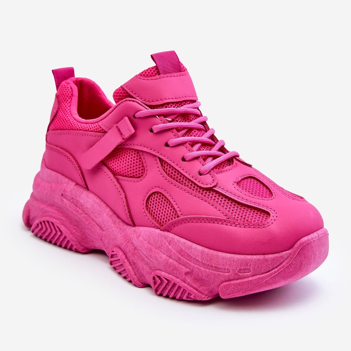 PG1 Damen-Sneaker mit klobiger Plateausohle, Fuchsia Agnenia rosa 1