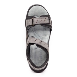 Olivier Herren Ledersandalen 295K grau 1