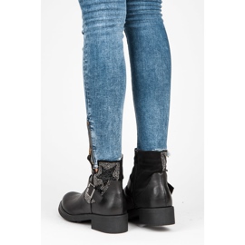 Kylie Rockstiefel schwarz 1