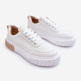 PG1 Klassische Plateau-Sneaker in Weiß und Beige von Nannzie 2