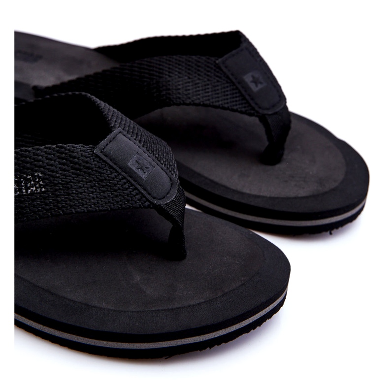 Herren Foam Flip Flops Big Star LL174618 Schwarz 2