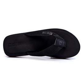 Herren Foam Flip Flops Big Star LL174618 Schwarz 3