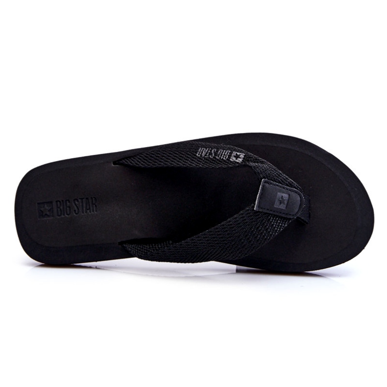 Herren Foam Flip Flops Big Star LL174618 Schwarz 3