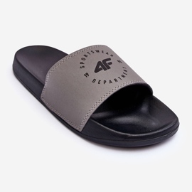 Klassische Herrenhausschuhe 4F 4FSS23FFLIM074-25S Grau-Schwarz 1