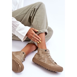 Damen-Sneaker Big Star High Warm Beige GG274071 1