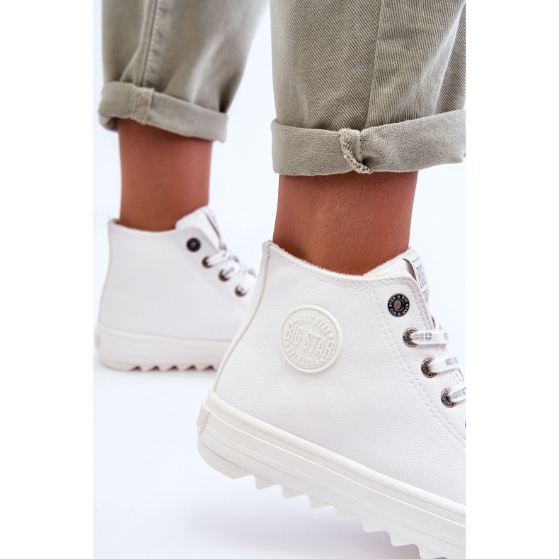 Damen Sneaker Big Star High Warmweiß GG274108 1