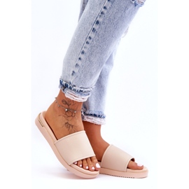 Damen-Plateauhausschuhe Big Star LL274933 Beige 2