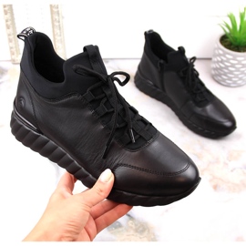 Rieker Remonte D5977-01 lederisolierte Damenstiefel schwarz 1