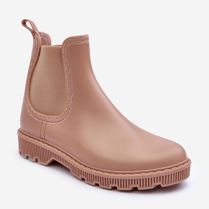PG3 Matte Helinca-Beige-Gummistiefel für Damen 1