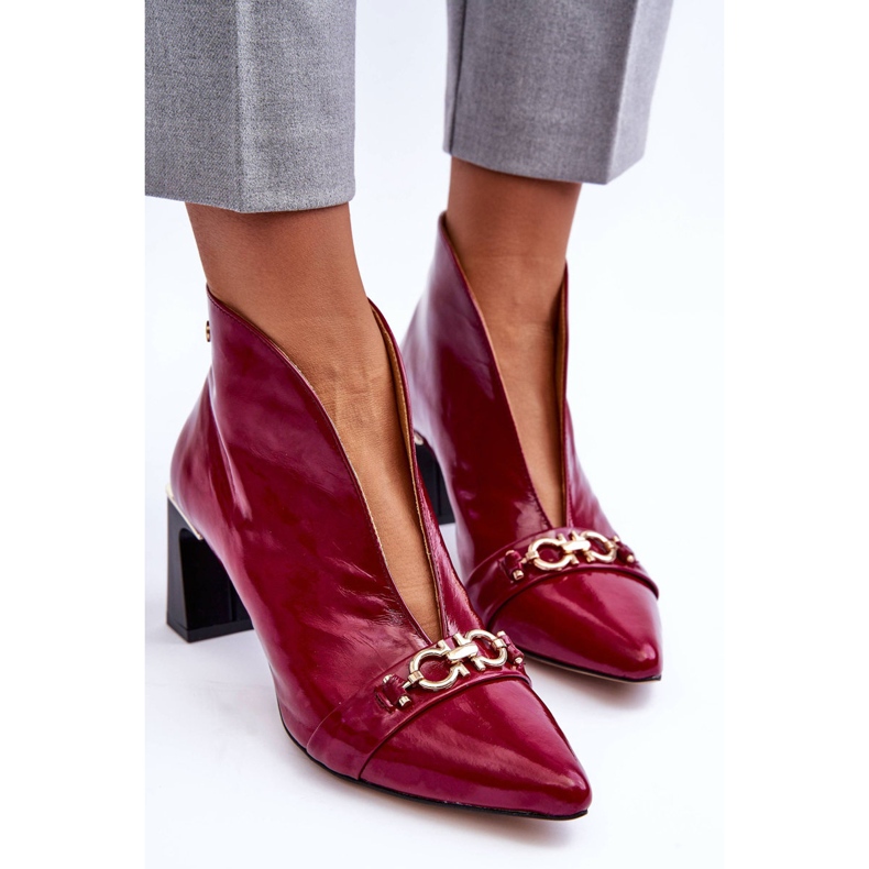 Lederstiefel mit Absatz Maciejka 05262-15 Fuchsia rosa 1