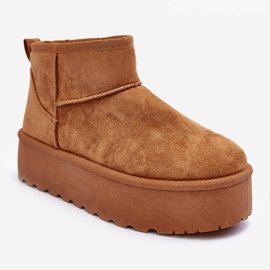 FD1 Wildleder-Schneestiefel auf Corcoran-Braun-Plattform 1