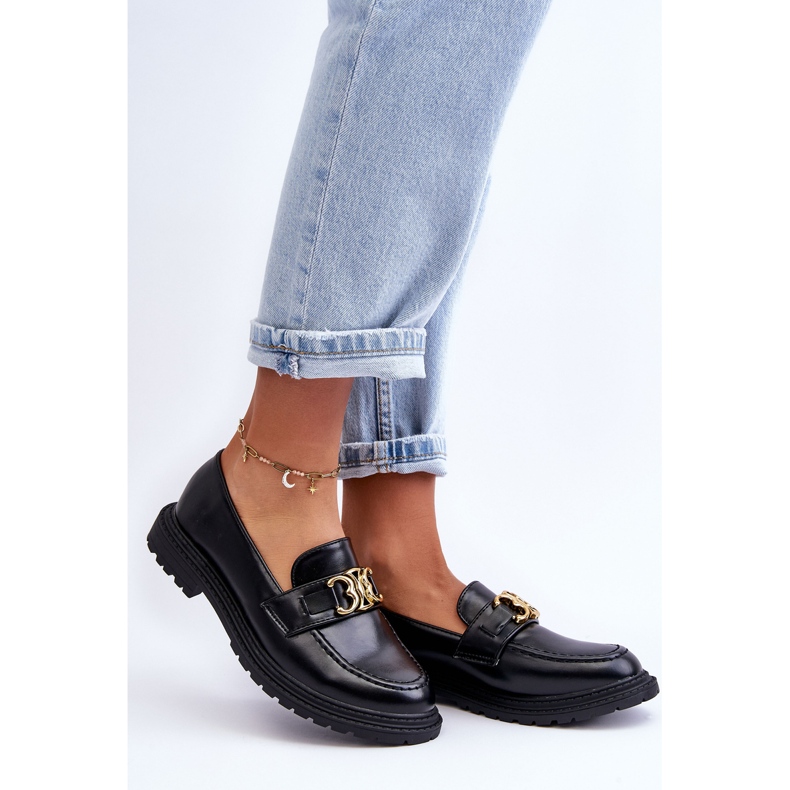 PS1 Damen-Slipper mit flachem Absatz, schwarze Sincias 1