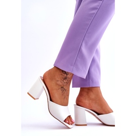 Klassische Damenhausschuhe Weiß Loara 5