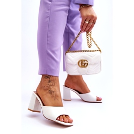 Klassische Damenhausschuhe Weiß Loara 3