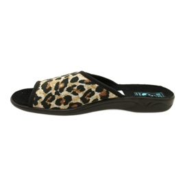 Adanex 16833 Damen-Slipper mit Leopardenmuster schwarz 2