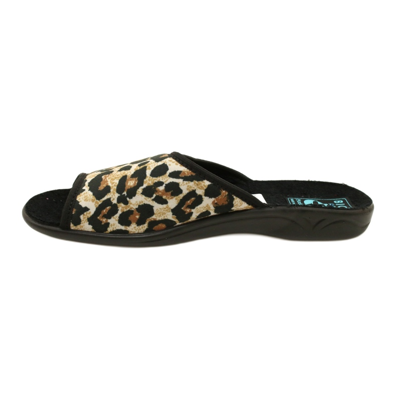 Adanex 16833 Damen-Slipper mit Leopardenmuster schwarz 2