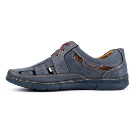 Olivier Durchbrochene Sommerschuhe für Herren 600 Marineblau 1