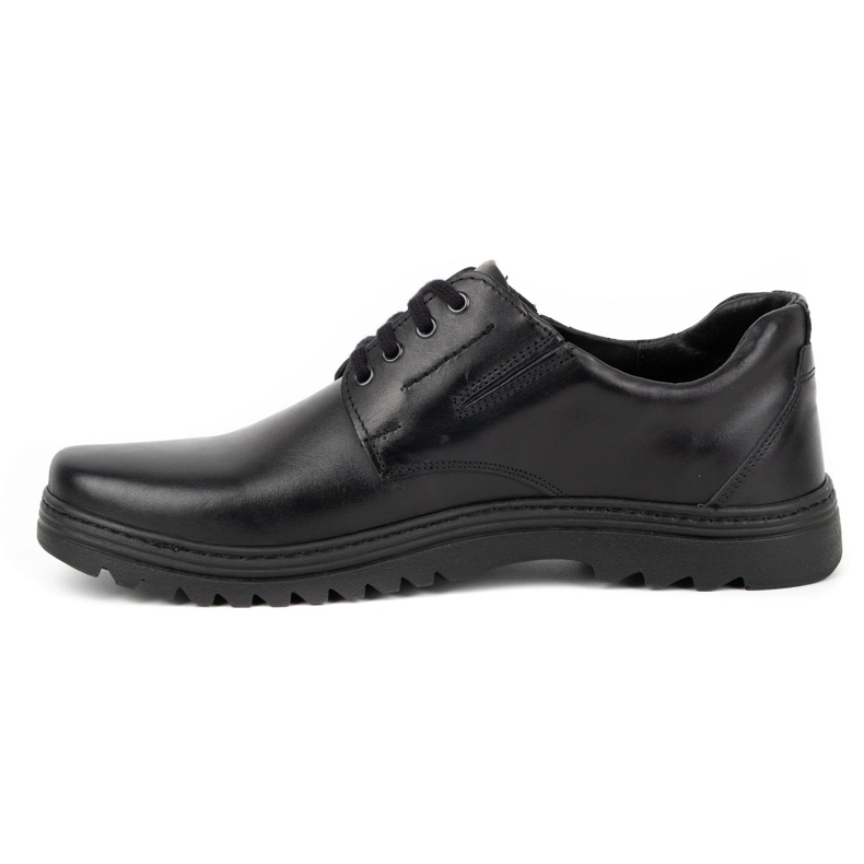 Joker Herren-Freizeit-Lederschuhe 510J schwarz 1