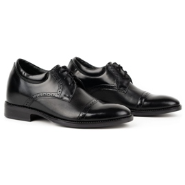Olivier Formale Herren-Lederschuhe MP45KB schwarz 3