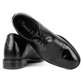 Olivier Formale Herren-Lederschuhe MP45KB schwarz 5
