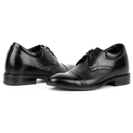 Olivier Formale Herren-Lederschuhe MP45KB schwarz 8