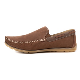 KOMODO Herren-Leder-Loafer 920K braun 1