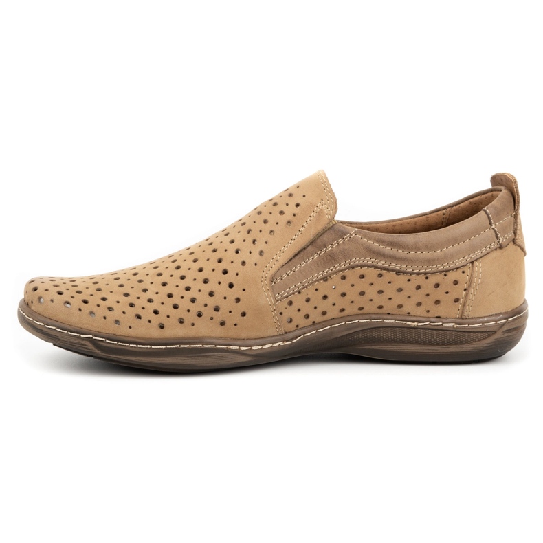 Olivier Durchbrochene Herren-Slipper für den Sommer 662 Beige 1