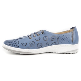 WASAK Sommer-Lederschuhe für Damen 625P blau 1