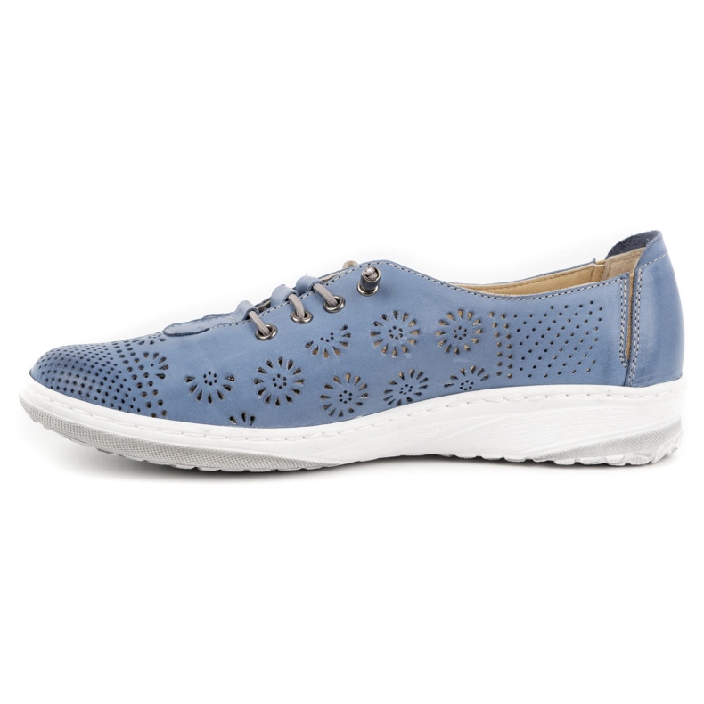 WASAK Sommer-Lederschuhe für Damen 625P blau 1