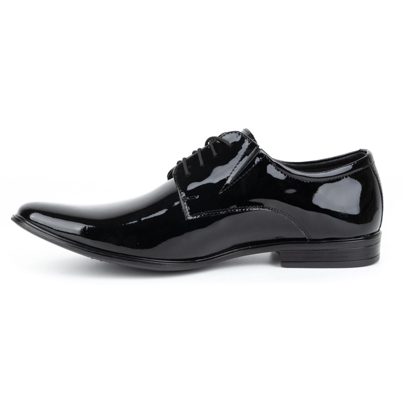 Olivier Formelle Herrenschuhe aus Lackleder 304LU schwarz 1