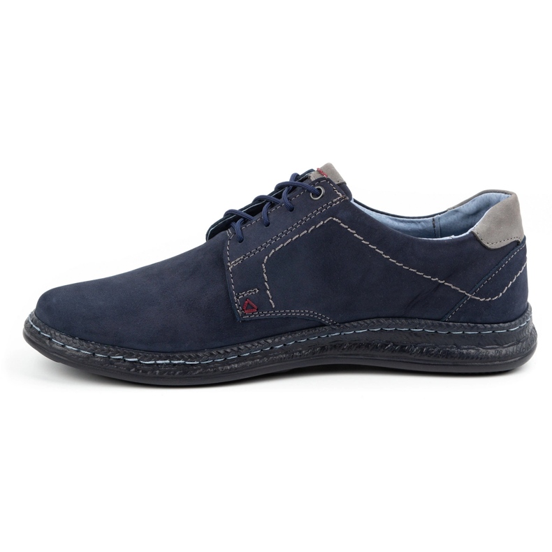 Olivier Herren-Freizeit-Lederschuhe 930MA Marineblau 1