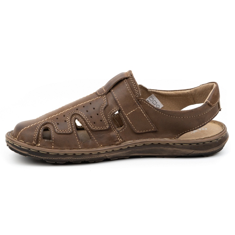 Olivier Sommer-Ledersandalen für Herren 678MA braun 1