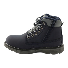 DK Winterwanderschuhe mit Reißverschluss 75009 navy blau grau 2